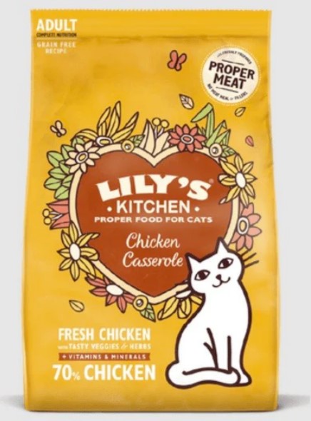 LILY'S KITCHEN 天然貓用主食乾糧 - 無穀物滋味雞肉餐