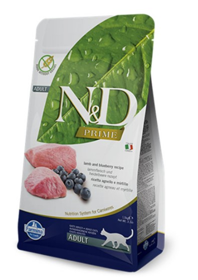 N&D天然無穀物貓糧-成貓羊肉藍莓