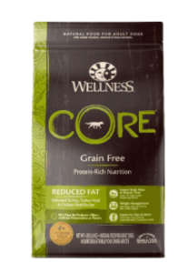 減肥狗糧（Wellness CORE Reduced Fat 無穀物低脂配方）