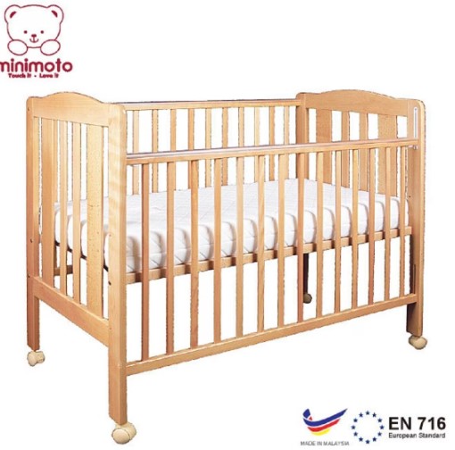 Minimoto優質船木嬰兒床YB2826